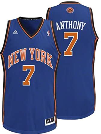 Amazon.com : NBA New York Knicks Carmelo Anthony Swingman Jersey, Blue ...