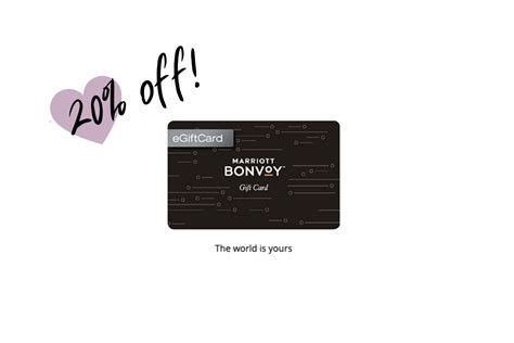 20% Off Marriott Gift Cards, on SALE May 11th - 17th