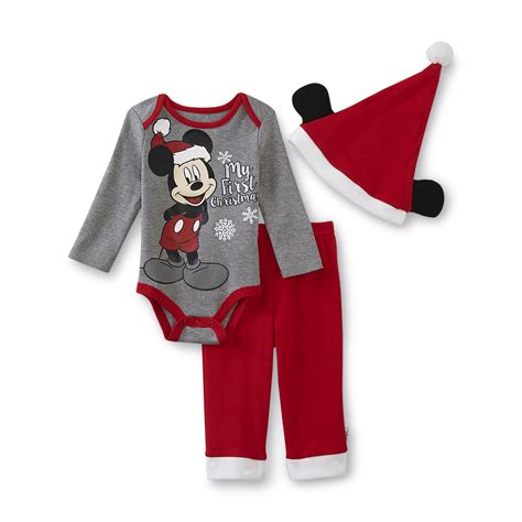 Disney Mickey Mouse Newborn Boy's Outfit - My First Christmas - Clothing - Baby Clothing - Baby ...