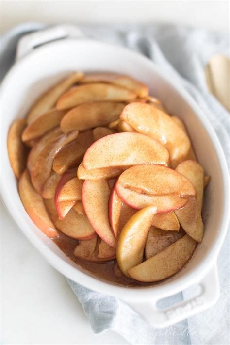 The Easiest Cinnamon Baked Apple Slices | Julie Blanner