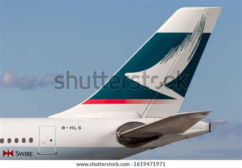 2 Tail Cathay Pacific Airways Showing Logo Images, Stock Photos ...