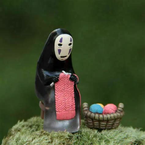 HAYAO MIYAZAKI SPIRITED Away No Face Man Knitting Basket Figure ...