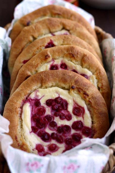 Vatrushka: Sweet Russian Farmer's Cheese Buns with Berries • Happy Kitchen