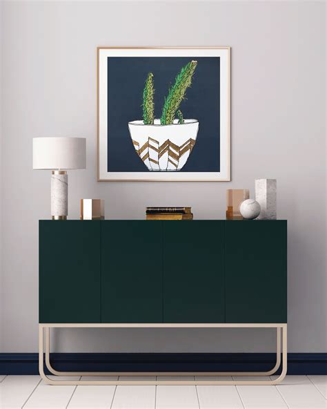 cactus decor, cactus art, cactus art print, succulent art, interior ...