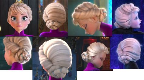 Elsa's coronation hairstyle 360.