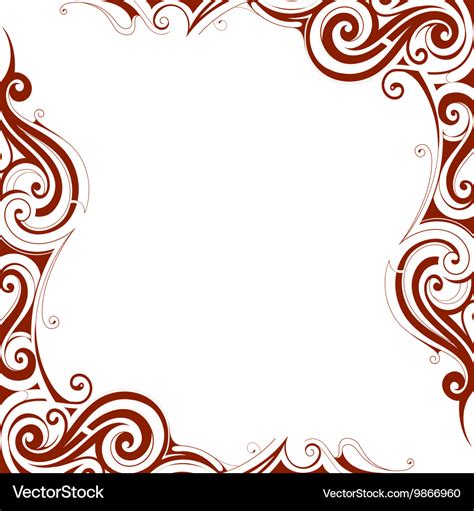 Decorative frame border Royalty Free Vector Image