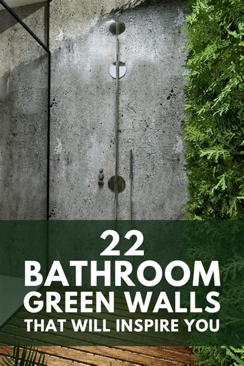 22 Bathroom Green Walls That Will Inspire You | Bathroom plants decor ...