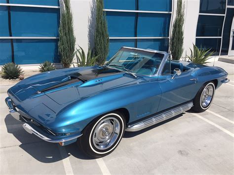 Featured Car of the Week: 1967 Chevrolet Corvette Convertible Marina Blue – Classic Car ...