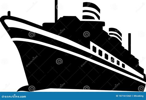 Cruise Ship Logo Design Cartoon Vector | CartoonDealer.com #253642339