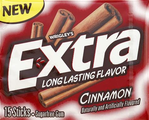 Wrigleys Extra Cinnamon Flavoured Sugar Free Chewing Gum 1 x 15 Stick Pack: Buy Online in UAE at ...