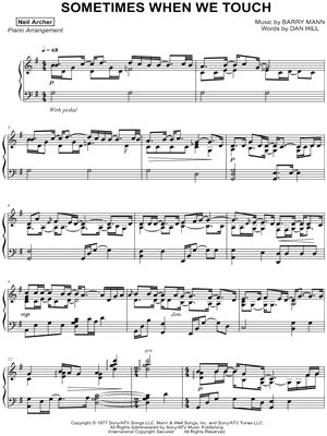 "Sometimes When We Touch" Sheet Music - 8 Arrangements Available ...