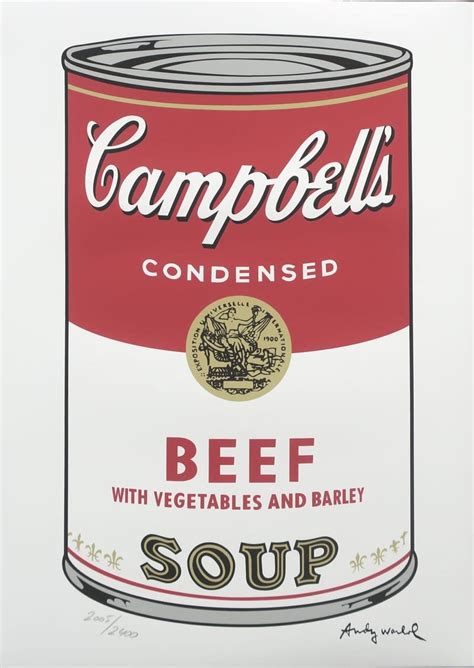 Andy Warhol Campbell's Soup Cans