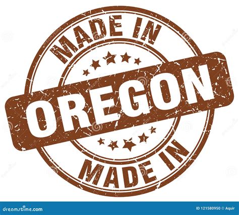 Made in Oregon stamp stock vector. Illustration of seal - 121580950