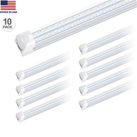 10Pack 8FT LED Shop Light Fixture 8 Foot T8 LED Tube Light 8' 120W ...