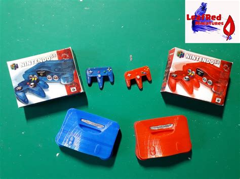 Nintendo 64 Miniature Console Controller and Box. Miniature | Etsy