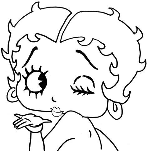 Betty Boop (Cartoons) – Free Printable Coloring Pages