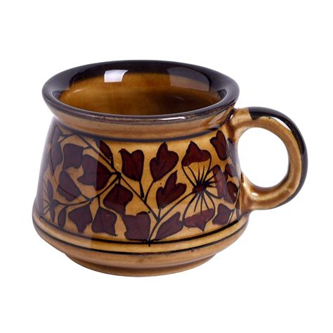 CERAMIC TEA CUP - BROWN, For Home at best price in Noida | ID: 24187552697