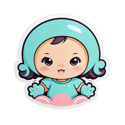 I made an AI sticker of cute baby