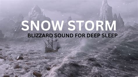 Blizzard, Snow Storm and Wind sounds| Relaxing White Noise For Deep ...