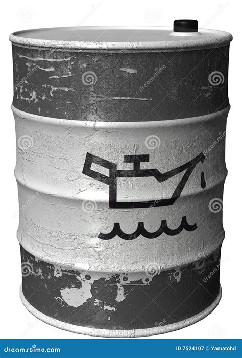 Barrel with a Symbol of Oil Rotated Stock Illustration - Illustration ...