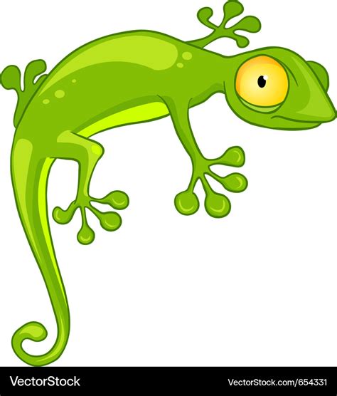 Cartoon character lizard Royalty Free Vector Image