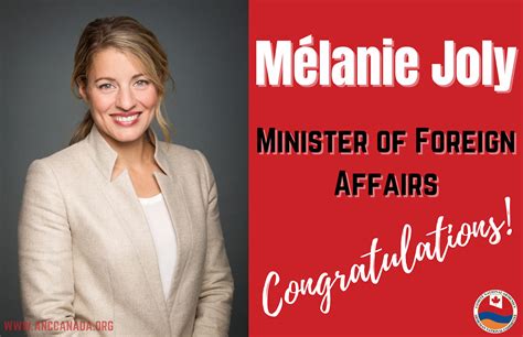 Mélanie Joly Minister of Foreign Affairs