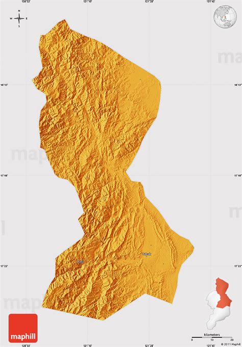 Political Map of Kalinga-Apayao, cropped outside