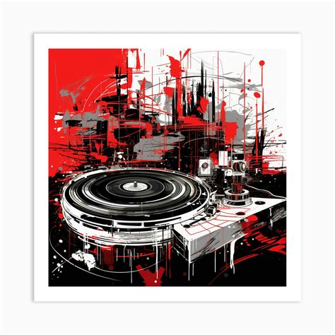 Dj Turntable 2 Art Print by David Arts - Fy