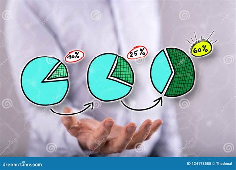 Concept of Market Share Increase Stock Image - Image of quota, chart ...