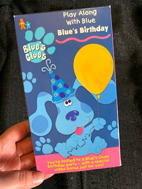 Blue's Clue's Blue's Birthday VHS 1998 Original | Etsy Australia