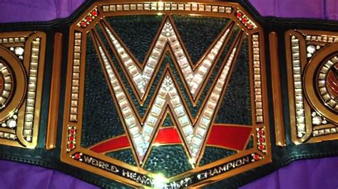 2014 WWE World Heavyweight Championship Replica Title Belt Review - YouTube