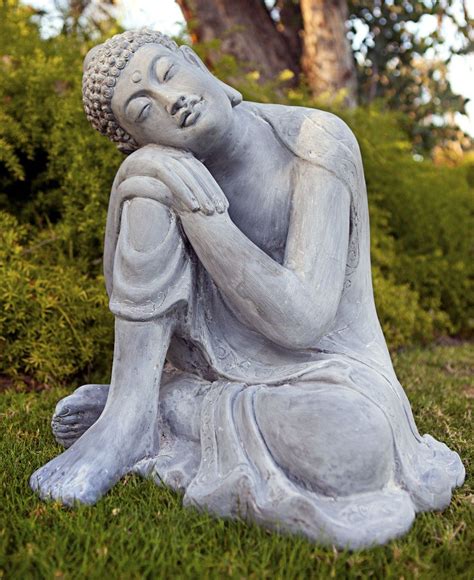 Resting Buddha Statue | Buddha garden, Buddha statue garden, Buddha art