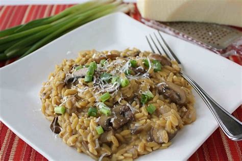 Porcini & Crimini Mushroom Orzo "Risotto" Recipe - Cookin Canuck