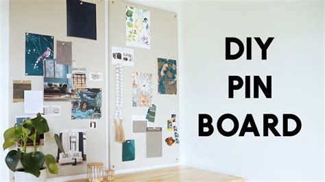 DIY Pin Board / Bulletin Board / Mood Board - YouTube