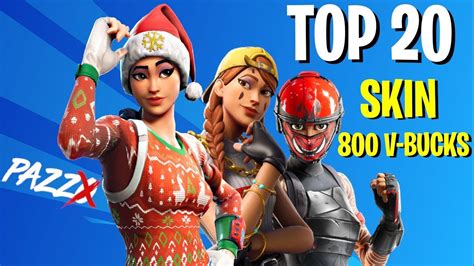 TOP 20 SKIN Da 800 V-Bucks MIGLIORI Di Fortnite 2 ⛏️ LE Più SHOPPATE ...