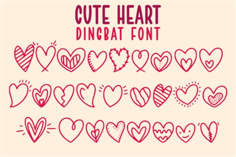 Cute Heart Font - Font Canyon