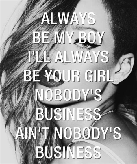 Rihanna and Chris Brown - Nobody's Business | Famous lyrics, Song ...