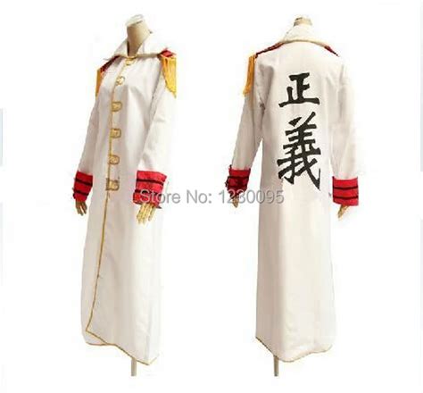 One Piece Navy Marine Cosplay Costume Navy Marine coat Cloak Cosplay-in ...