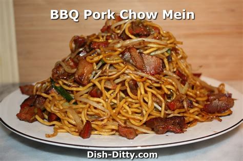 BBQ Pork Chow Mein Recipe - Dish Ditty