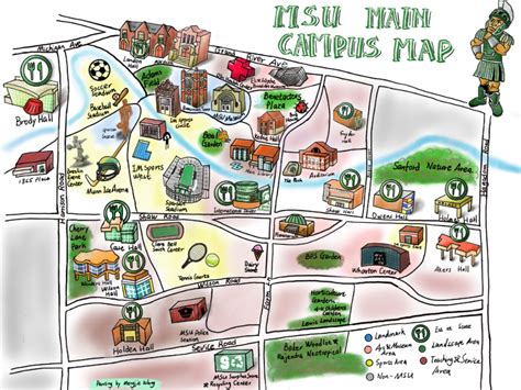 Msu Campus Map Full Page