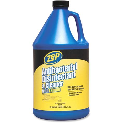 Zep Commercial Antibacterial Disinfectant and Cleaner - Liquid Solution - 1 gal (128 fl oz ...