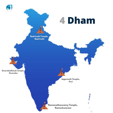 4 Dham In India Map – Get Map Update