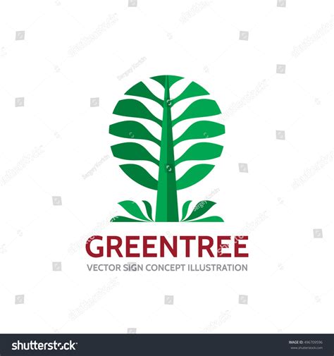 Green Tree Vector Logo Template Concept Stock Vector (Royalty Free ...