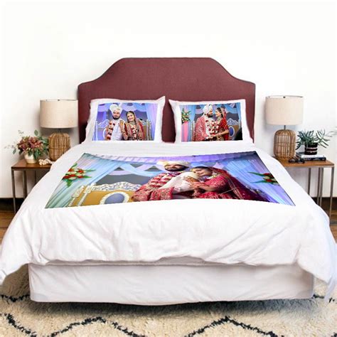 Wedding Customized Photo Bedsheet - HoMafy