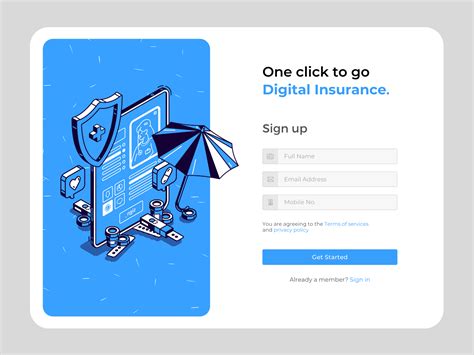 Signup Page Concept by Panth Softech on Dribbble