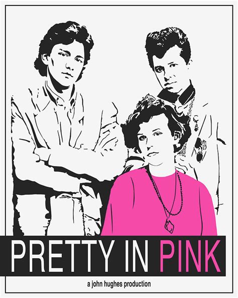 Pretty In Pink Movie Poster Digital Art by Finlay McNevin