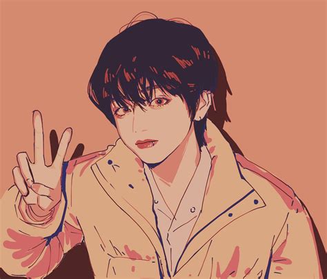 night owl 🌃 on Twitter: "vvvvv… " Taehyung Fanart, Vkook Fanart, Kim Taehyung, Aesthetic Art ...