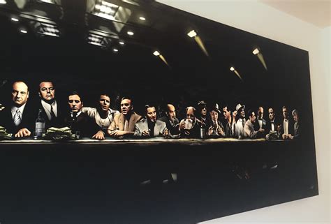 The Last Sit Down, Mafia Canvas Art Print by LJA Canvas Art | Canvas ...