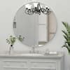 PAIHOME 30 in. W x 30 in. H Large Round Mirror Metal Framed Wall Mirrors Bathroom Vanity Mirror ...
