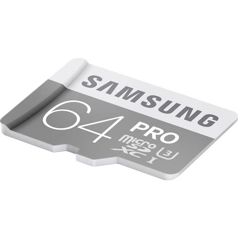 Samsung 64GB PRO UHS-I microSDXC Memory Card MB-MG64EA/AM B&H